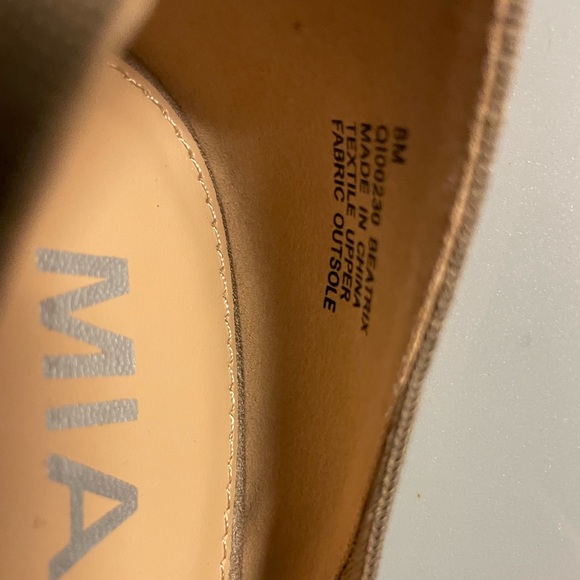 MIA WOMEN'S MAIRE PUMPS knit 8 medium nordstrom high heels beige new - Picture 3 of 7